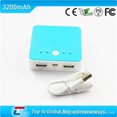 Iphone power bank 3600 with double USB outputs